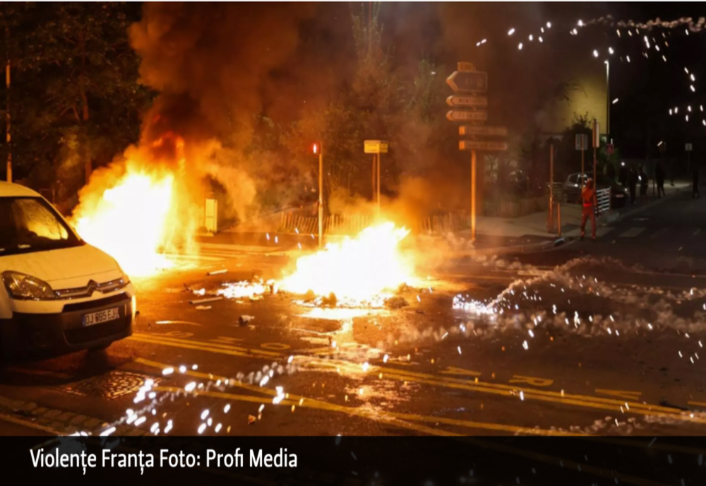 Proteste în Franța. Celulă de criză convocată de Macron după haosul declanșat de uciderea unui tânăr de 17 ani de polițiști