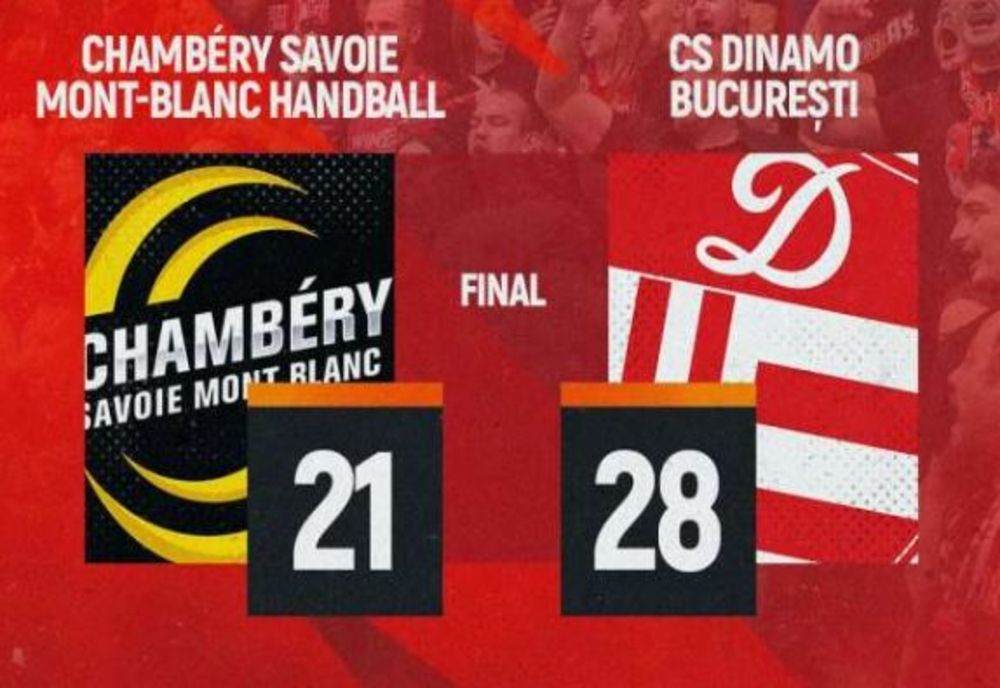 Handbal masculin: Dinamo a câştigat fără probleme la Chambery, în EHF European League