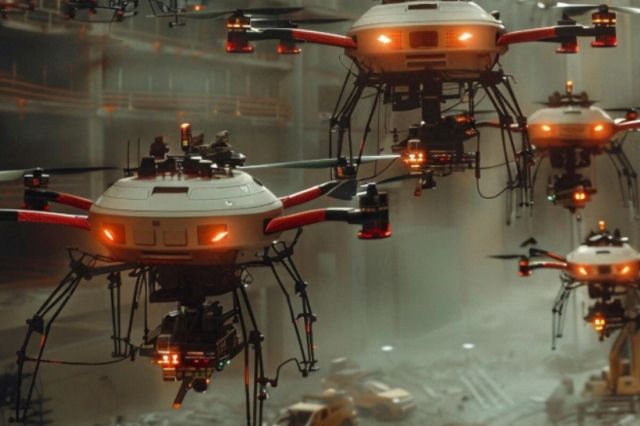  Incendiu într-un port strategic din Rusia după un atac masiv cu drone